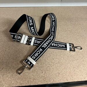 NWOT Michael Kors Elastic Woven Logo Shoulder Strap
